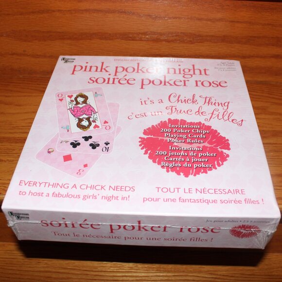 3/$77❤️PINK POKER NIGHT fun party adult bachelorette chicks holiday girls game - Picture 2 of 9